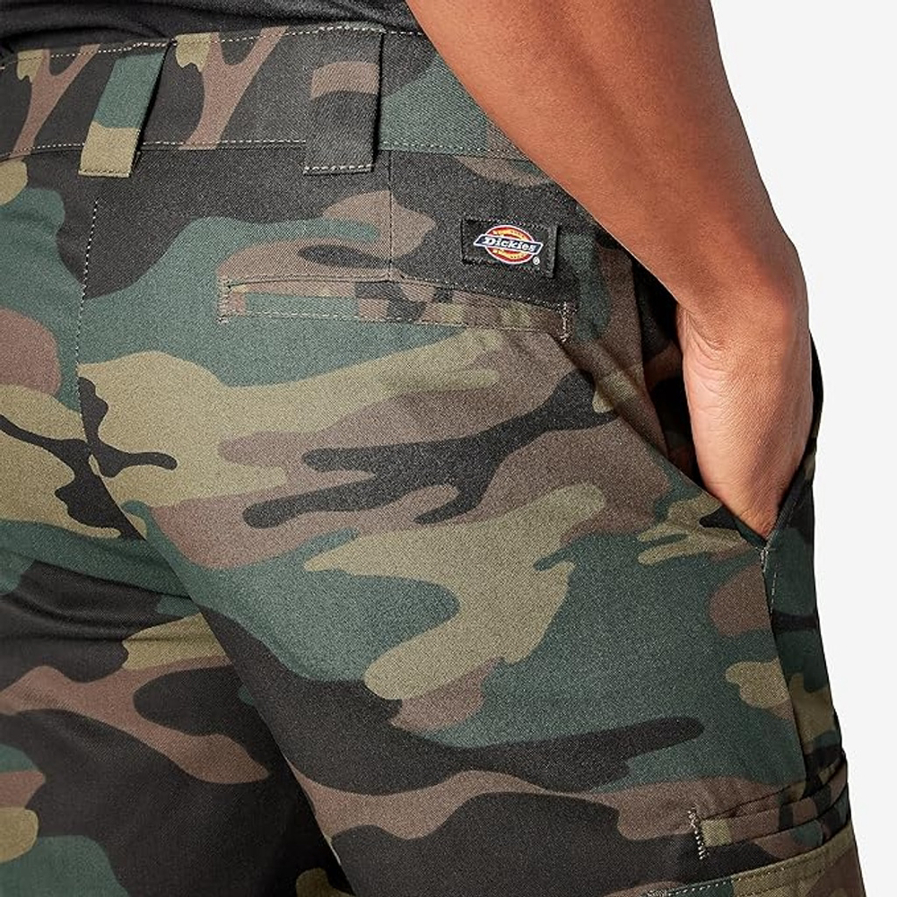 Dickies Men's Slim Fit Straight Leg Cargo Pants, Hunter Green Camo, 34W x 34L - Picture 8 of 12